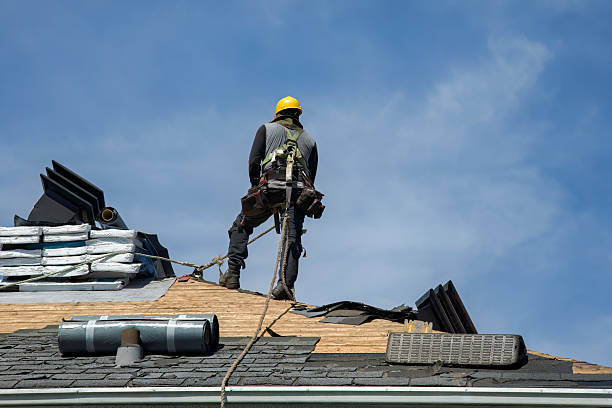Professional Storm Damage Roof Repair technician working in Levasy, MO